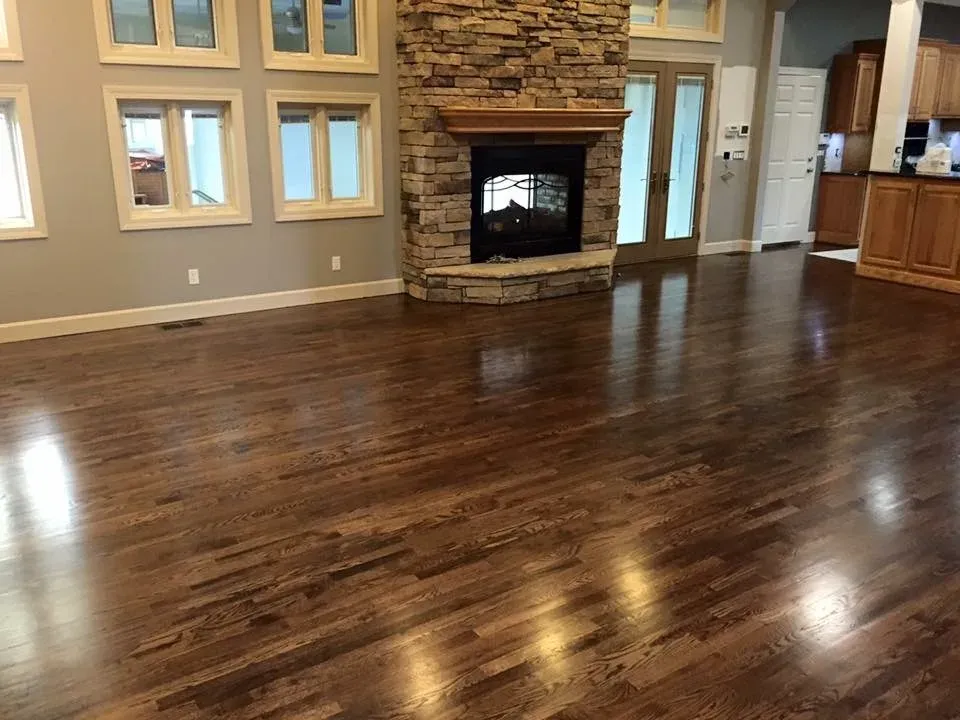 Hardwood floor after dustless refinishing by Good Ol' Boy Hardwood Floors